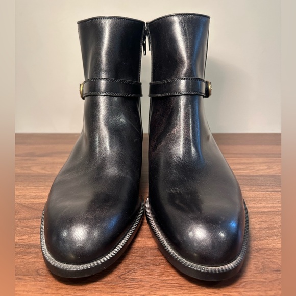 AUTHENTIC VINTAGE Gucci black buckle boots *never worn* - Picture 2 of 8